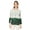 Green, variant on Moomaya V Neck Long Sleeve Printed Rayon Shirt - Women's Casual Printed Shirt