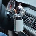thumbnail image 4 of Cenicero portátil de viaje para automóvil, cenicero para automóvil con tapas y luz LED, cenicero de escritorio para fumar, portavasos cilíndrico para automóvil, vehículo, oficina, hogar, 4 of 8