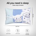 thumbnail image 4 of Funda de almohada Cinnamoroll, bonita funda de cojín con dibujos animados, juego de cojines para la espalda, ropa de cama suave, decoración del hogar, regalos de boda, 20 x 30 pulgadas, 4 of 5