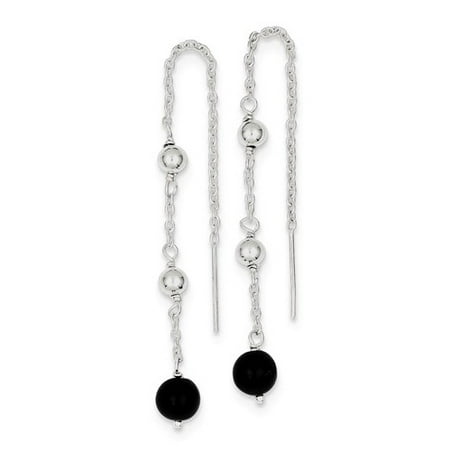 dangle 1in threader onyx sterling earrings silver dialog displays option button additional opens zoom
