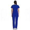 thumbnail image 3 of Fgvctg Scrub Sets for Woman Plus Size Scrub Joggers Petite V-Neck Scrub Pants and Tops Medical Scrubs Nurse Uniforms Scrub Jumpsuit Royal Blue XL, 3 of 5