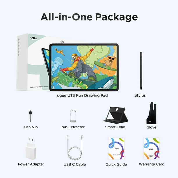 UGEE UT3 Drawing Pad, Standalone Graphics Display with 14.25