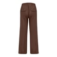 thumbnail image 3 of LISTHA Men'S Linen Pants Casual Loose Fit Trousers 2024 Oversized Beach Summer Pants Funny Multi Pocket Plain Baggy Pants Brown 5XL, 3 of 4