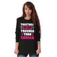 thumbnail image 3 of Together Tougher Than Breast Cancer Women Plus Size Long Sleeve Graphic Tee Brisco Brands 3X, 3 of 5
