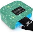 thumbnail image 1 of Cordless UV Nail Lamp, 120W Rechargeable UV Light for Nails, Nail Dryer with 4 Timer Modes, LED Nail Lamp Fully Decorate with Sparkling Nail Rhinestones Diamond (Green), 1 of 8