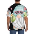 thumbnail image 3 of Yiaed Summer Gnome,Cute Gnome Print Mens Casual Wrinkle Free Shirts Short Sleeve Button Down Summer Stretch Dress Shirt-Medium, 3 of 5