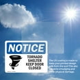 thumbnail image 6 of (2 Pack) Tornado Shelter Keep Door Closed Sign, 6 of 7
