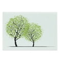 thumbnail image 1 of Tree of Life Cutting Board, Green Spring Trees with Birds Sitting on the Branch Warm Season Life, Decorative Tempered Glass Cutting and Serving Board, Large Size, Green Black Blue, by Ambesonne, 1 of 1