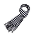 thumbnail image 3 of Wool Feel Tartan Scarf Soft Warm Lightweight Plaid Design for Men Women, 3 of 3