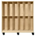 thumbnail image 5 of Wood Designs 991264 Mobile 24 Section Locker, Natural, 5 of 5