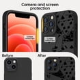 thumbnail image 3 of for iPhone 13 Pro Max Case with Screen Protector and Enhanced Camera Lens Cover - Floral Design for Women and Girls - Slim Fit Shockproof Matte Flexible TPU Protective Phone Case - Poker, 3 of 9