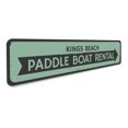 thumbnail image 3 of Paddle Boat Rental Novelty Sign, Metal Wall Decor - 4x18 inches, 3 of 4