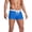 Blue, variant on Gyexs Mens 3 Inch Swim Trunks Swimwear Quick Drying Elastic Waistband Short Swim Shorts Swim Trunks with Zipper Pocket Training Red, Size M