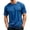 Blue-B#6055NN, variant on Quick Dry Men Workout Shirts Crew Neck Mens Short Sleeve Shirt Moisture Wicking Men's T-Shirts Khaki XXL