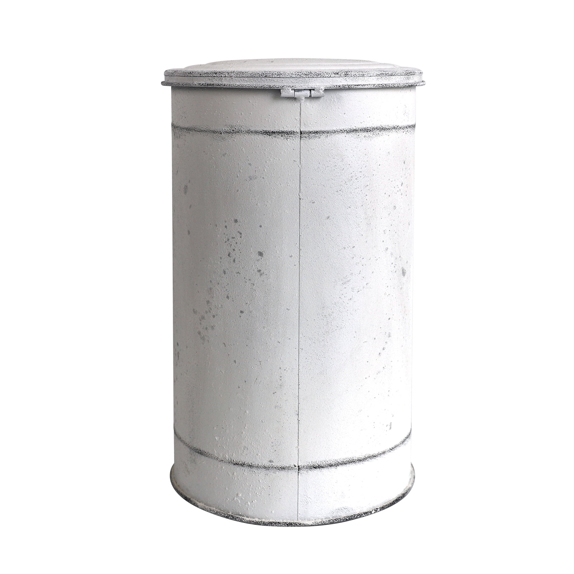 Vintage Metal Step On Trash Can With Lid 4.5 Gallon Farmhouse Rustic Garbage Can Waste Bin for Kitchen Bathroom Bedroom Porch