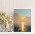 thumbnail image 2 of UXIEQU Sunset Ocean Canvas Wall Art Print 15.75x11.81 Inches, 2 of 8