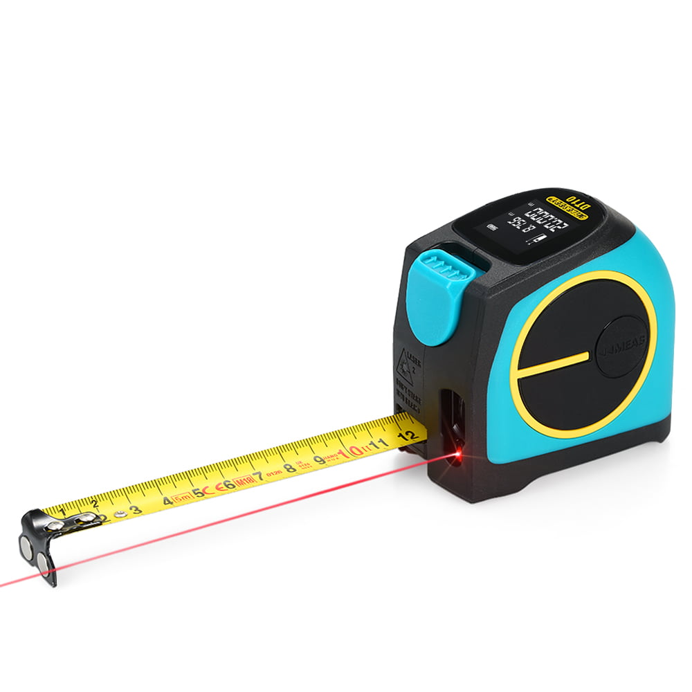 2 in 1 40+5M Laser Ruler Rangefinder LED Digital Tape Measure Distance Gauging 