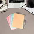thumbnail image 3 of 1 Set Plastic 8‑Tab Binder Dividers with Pockets, Multicolor Page Separators for 3‑Ring Binders, A4 Size for Office & Home Organization, 3 of 8