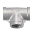 thumbnail image 5 of Uxcell 3/4 NPT Female Thread Tee Pipe Fitting Hose Adapter 304 Stainless Steel, 5 of 5