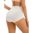 thumbnail image 3 of INSPIRE CHIC Women's High Waist Tummy Control Underwear Briefs Flatten Stomach Shaping Panties M White, 3 of 5