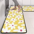 thumbnail image 2 of Kitchen Rugs Sets Of 2,Yellow Daisy Flower Red Centers Pattern Anti Fatigue Kitchen Mat Rugs Non Slip Washable,Decorative Kitchen Floor Mats for Kitchen,Sink,Laundry,17"x47"+17"x47", 2 of 5