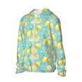 thumbnail image 2 of Gaeub Yellow Lemon Men's and Women's UPF 50+ Long-Sleeved Sun Protection Clothing, Fishing Shirt Long Sleeve Zip - 3X-Large, 2 of 9