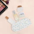 thumbnail image 4 of Unique Bargains 1 Pc Floral Print Style Drawstring Makeup Bag for Vacation Canvas Blue, 4 of 6