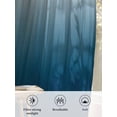thumbnail image 6 of Sheer Curtains 96 Inches Long, Navy Blue Ombre Semi Sheer Curtains Light Filtering Window Treatment, Contemporary Gradient Abstract Art Privacy Voile Drapes for Living Room Bedroom 52x96 Inch, 6 of 7
