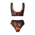 thumbnail image 6 of Rocae Butterfly Sitting on a Flower for Bikini Set for Women Two Piece Sexy High Swimsuits Split Crossover Bikini Medium, 6 of 9