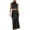 Black, variant on 2 Piece Skirt Set Formal Satin Neck Sleeveless Solid Flowy Maxi Tank Top and Skirt Summer Outfits for Women 2025 Green S