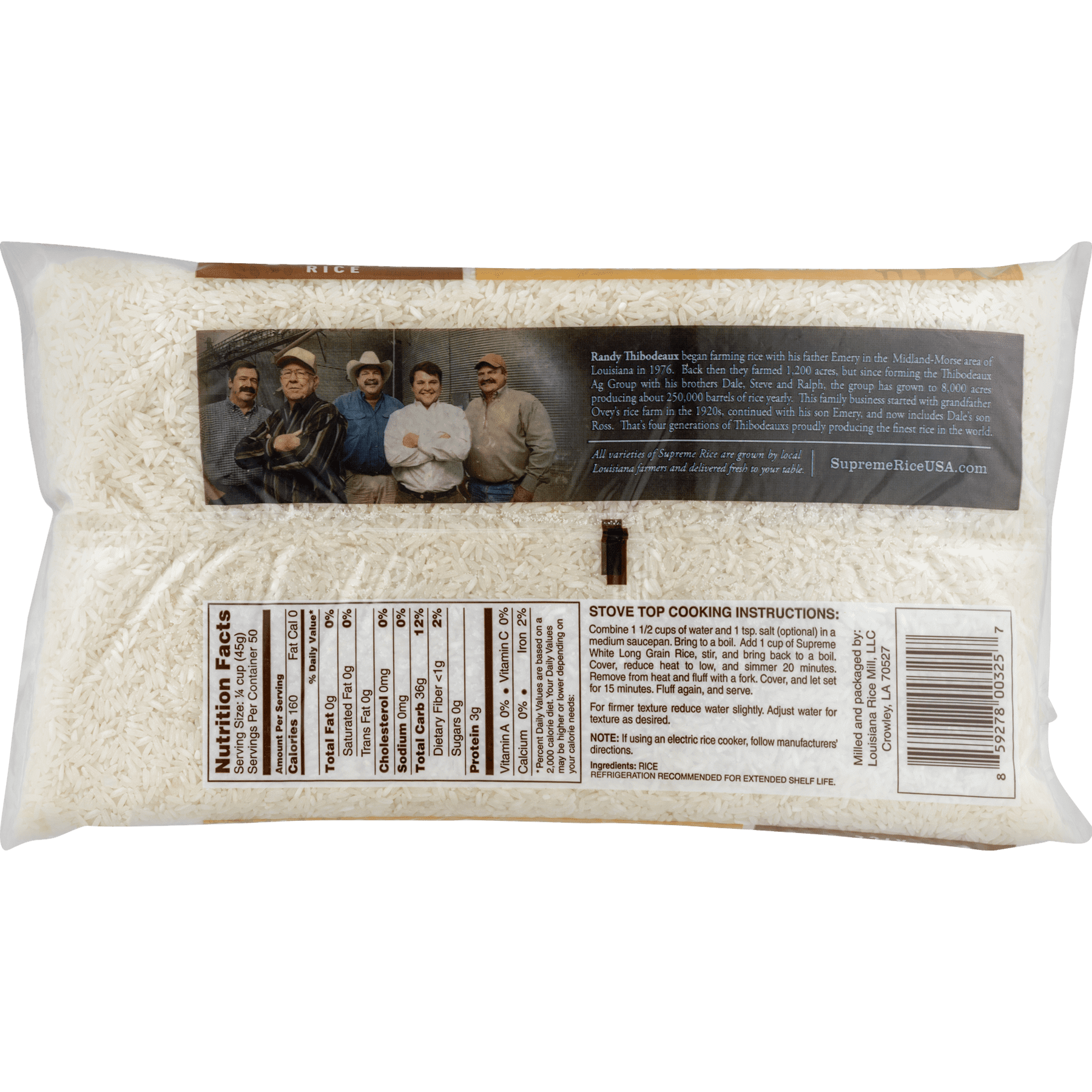Supreme Rice White Long Grain, 5.0 LB