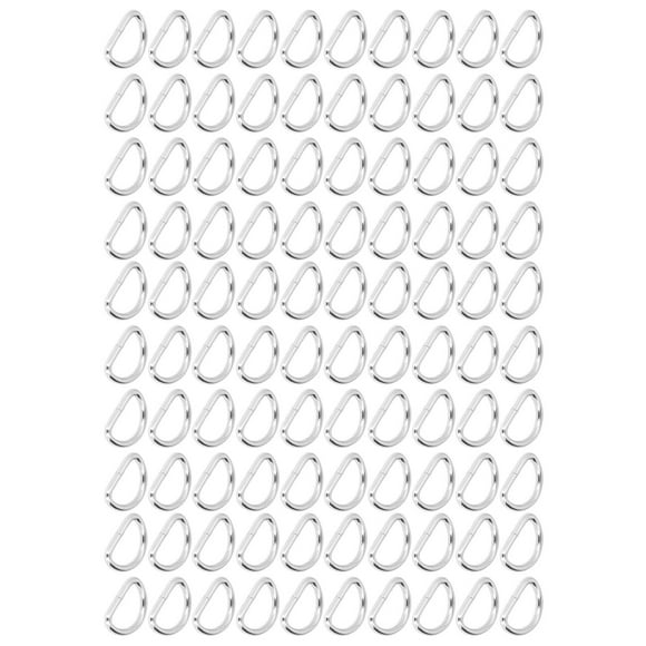 D Rings Bags Necklaces 100Pcs Buckles Metal Compact Wallets Collars Bag Buckles Hardware Apparel Buckles