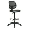Office Star Products Deluxe Mesh Back Drafting Chair with 18" Diameter Foot Ring