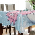 thumbnail image 3 of BZSMCE Square Tablecloth Cute Snowman Painting Pattern Tableclothes, 3 of 9