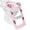 Pink, variant on Golyzmt 3-in-1 Potty Training Seat with 2 Step Ladder for Toddlers Boys Girls, 5-Level Adjustable Height Toilet Seat with Splash Guard, Anti-Slip Foldable Potty Trainer for Home