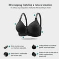 thumbnail image 5 of LLYWEY No Underwire Bras for Women on Clearance Womens Push up Bras Comfortable Ladies Lace Bra Style-260 Women Pullover Bra Feature Adult Female Sports Sports Bras Black 40B, 5 of 5