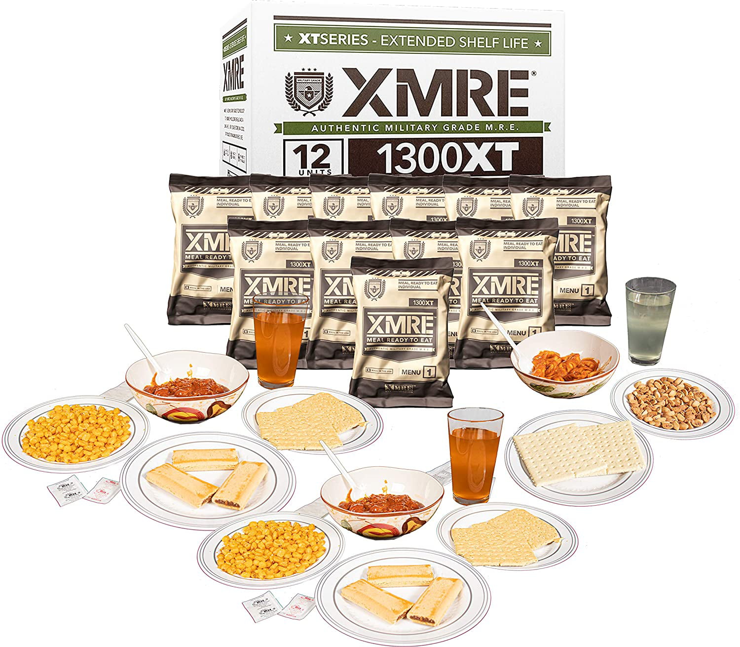 XMRE 1300XT Ready to Eat Meals for Emergency Preparedness 