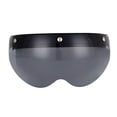 thumbnail image 2 of Visera para casco de motocicleta con 3 broches, abatible hacia arriba, protector de viento, visera protectora para casco Marrón claro, 2 of 9