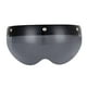thumbnail image 2 of Visera para casco de motocicleta con 3 lentes a presión, protección para parabrisas, pantalla facial Marrón claro, 2 of 9