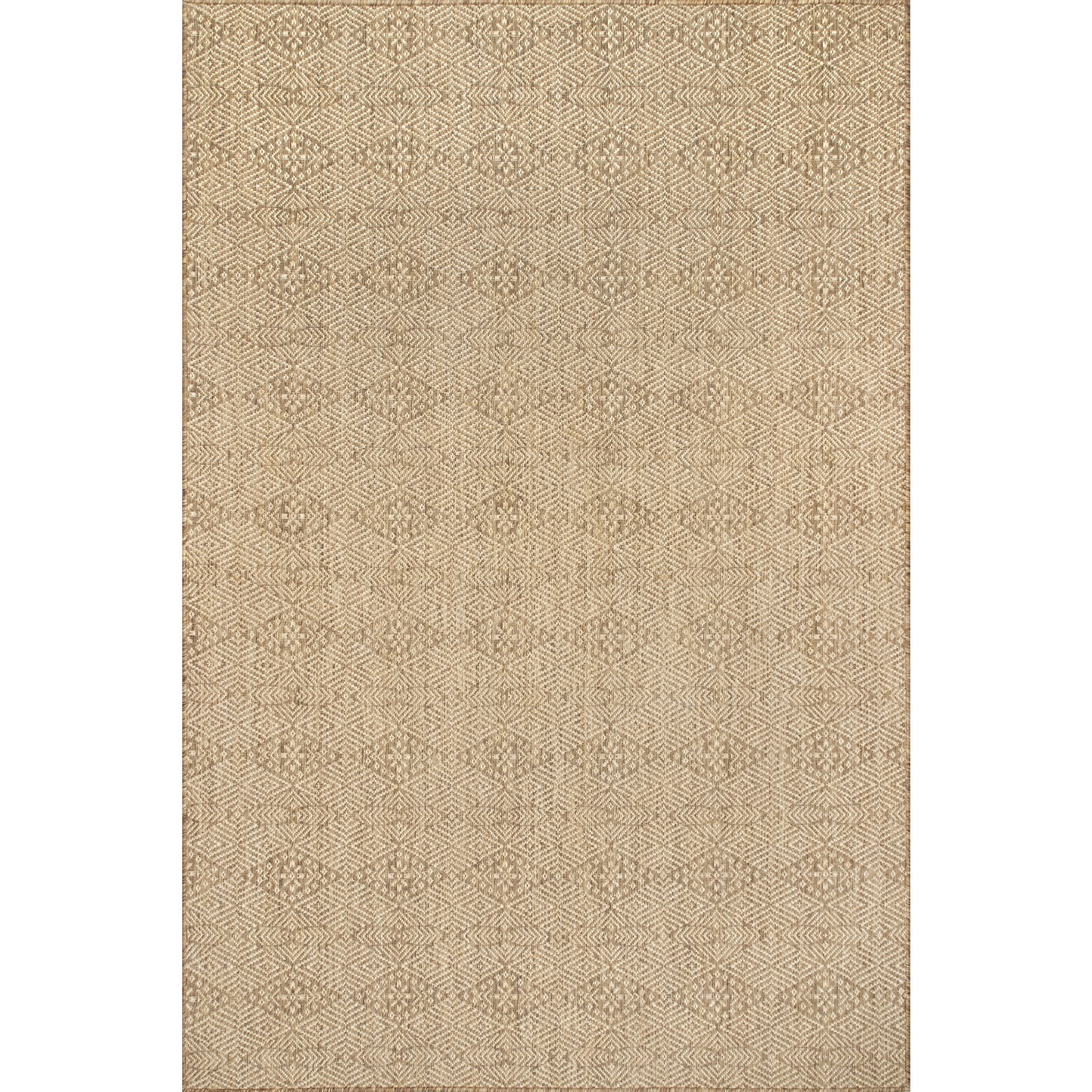nuLOOM Chandler Geometric Indoor/Outdoor Area Rug, 4' x 6', Chandler Brown