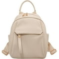 thumbnail image 1 of LHSHID Small Backpack for Women Soft Vegan Leather Daypack Mini Water Resistant Travel Backpack Multiple Pockets Everyday Bag, 1 of 7