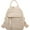 Beige, variant on Small Backpack for Women Soft Vegan Leather Daypack Mini Water Resistant Travel Backpack Multiple Pockets Everyday Bag