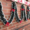 thumbnail image 4 of Christmas Tinsel Garlands Decoration Bar Tops Ribbon Garland with Bowknot Xmas Tree Ornaments Party Home Decor Pendant Prop, 4 of 5