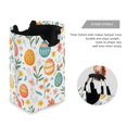 thumbnail image 3 of Yayeee Freestanding Laundry Hamper with Handle Collapsible Large Storage Basket for Clothes, Floral Easter Eggs, 3 of 7