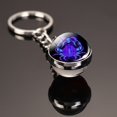 thumbnail image 1 of Llavero creativo de 12 constelaciones, piedra del tiempo, bola de cristal de doble cara, llavero de Metal, colgante, llavero, accesorios, regalo de moda Dengxun unisex, 1 of 2