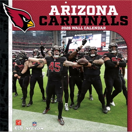 Arizona Cardinals 2026 12M Turner Wall Calendar – Pf