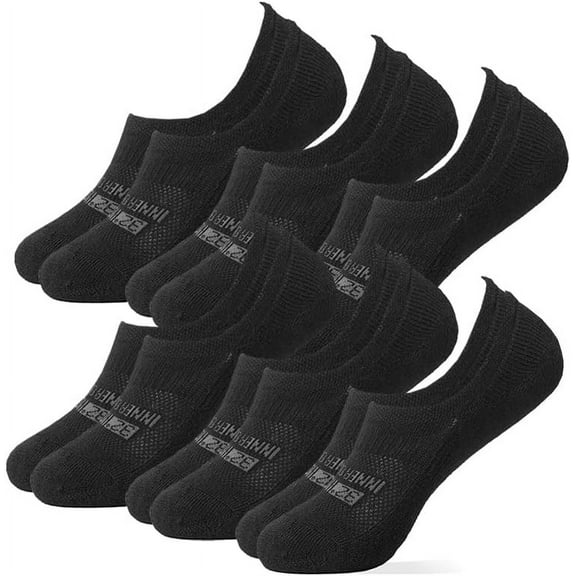 32 DEGREEES Men's 6 Pack Comfort No Show Socks | Anti-Odor | Cushioned Heel | Fitted | Active | Casual | Work