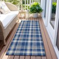 thumbnail image 6 of Addison Rugs Chantille Indoor/Outdoor Transitional Plaid Navy Washable Runner Rug, 2'3" x 7'6", 6 of 6