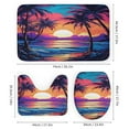 thumbnail image 3 of Hawaiian Style Shower Curtain Sets with Rugs 4 Piece Rustic, 3 of 8