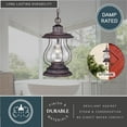 thumbnail image 5 of Dockside 1 Light Bronze Coastal Outdoor Lantern Pendant Clear Glass, 5 of 9